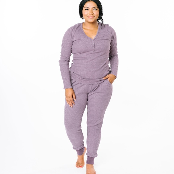 ZYIA Pants - NWT Zyia Lilac Don't Wake Me Thermal Joggers XXL